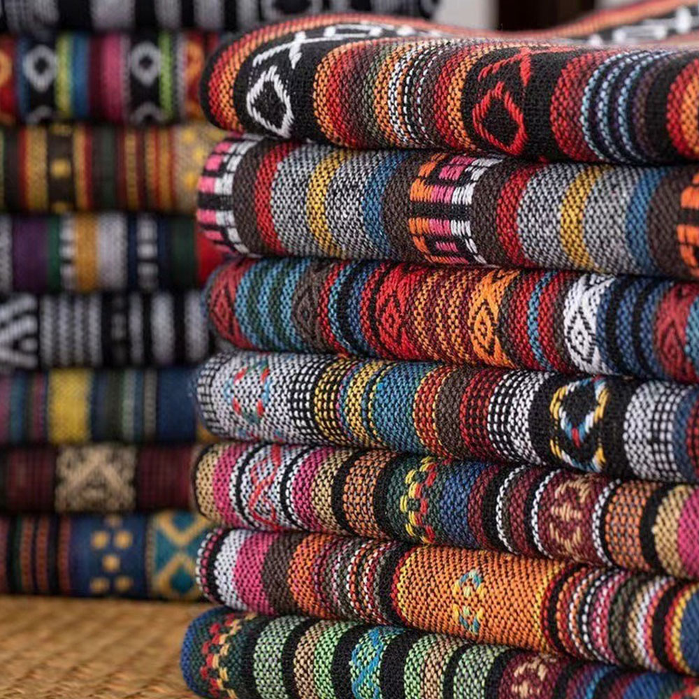 Linum Home Textiles - Etnische Tas Gordijn Katoen Linnen Stof