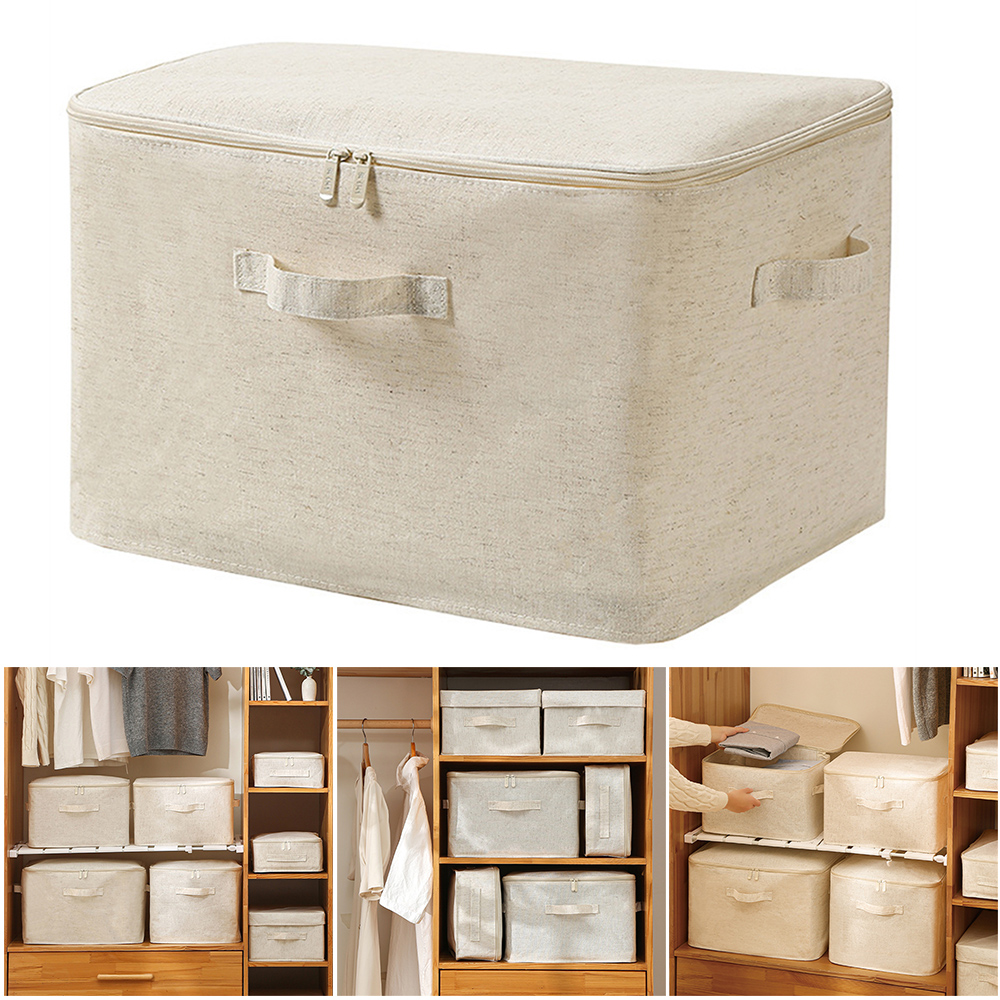 Linum Home Textiles - Opvouwbare Thuis Opbergtas Katoen En Linnen
