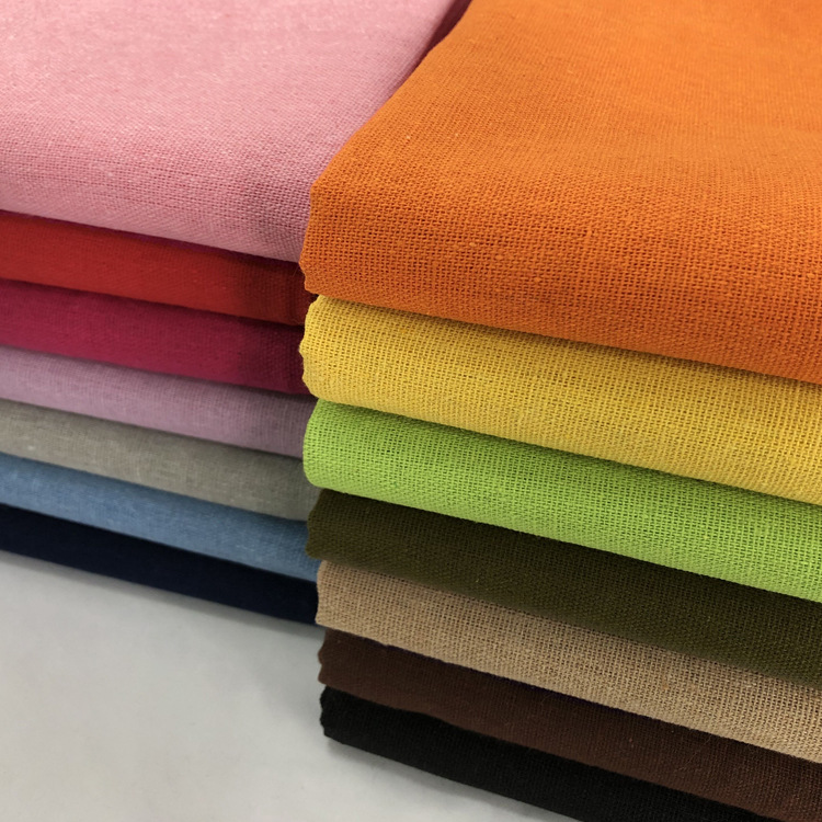 Linum Home Textiles - 50X150Cm Effen Kleur Linnen Katoenen Stof