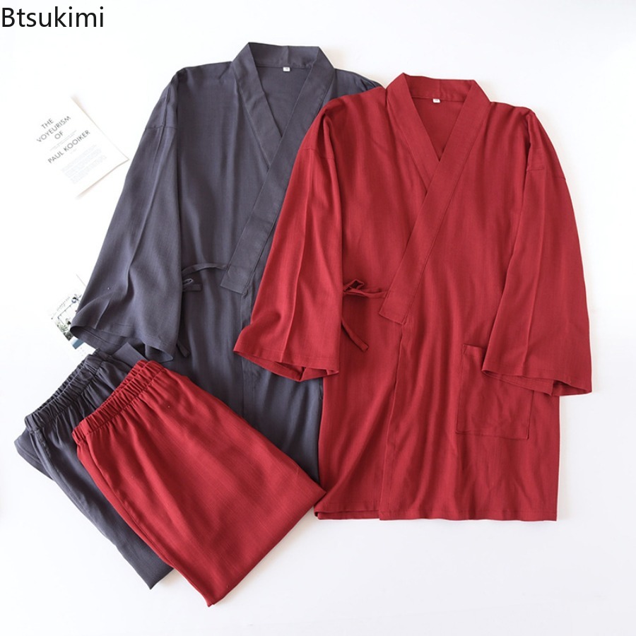 Linum Home Textiles - 2026 Mannen Japanse Kimono Gewaden Sets
