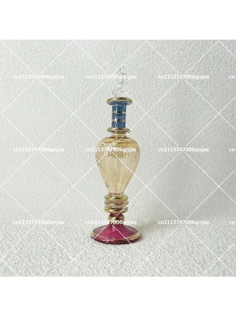 Home Textiles And Decor - 10cm handgemaakte multicolor glazen fles voor