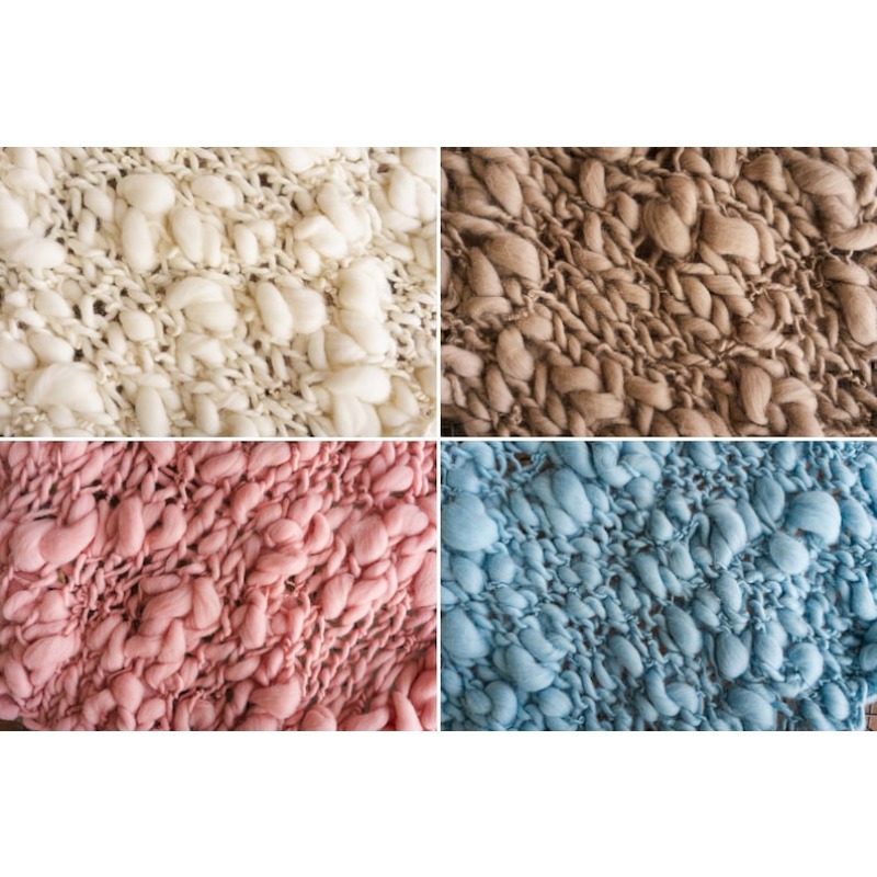 Grof gebreide merino babydeken - Throw Blanket Chunky Knit recensie en prijs