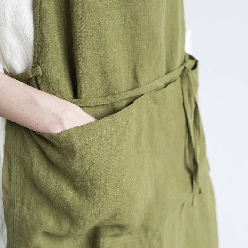 100% puur linnen schort Effen  - Linum Home Textiles recensie en prijs