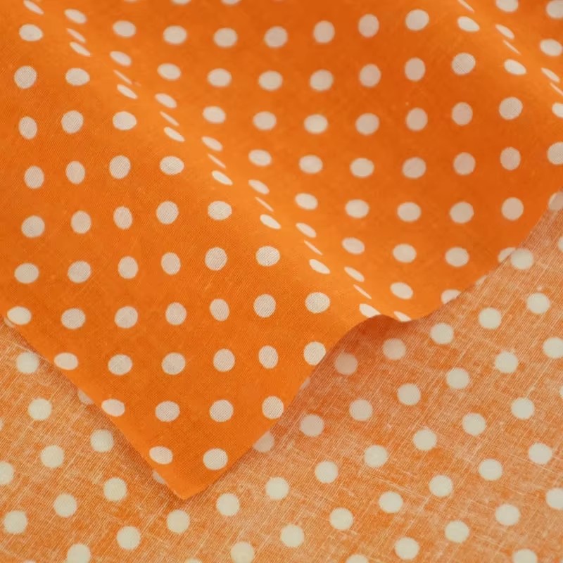 50X150Cm Wit Oranje Polka Dot  - Home Textiles And Decor recensie en prijs