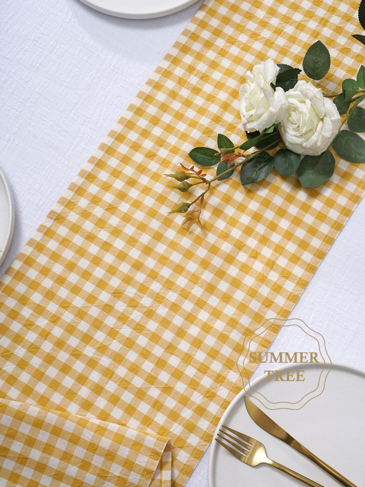 Rustieke geruite katoenen tafe - Home Textiles Plaid recensie en prijs