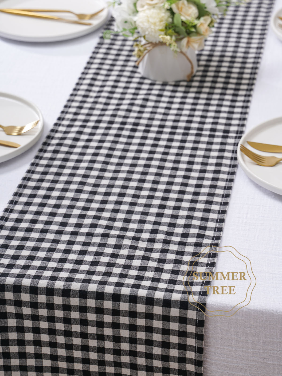 Rustieke geruite katoenen tafe - Home Textiles Plaid recensie en prijs