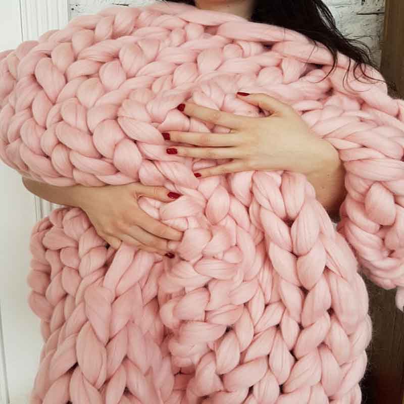 Mode Hand Chunky Gebreide Deke - Throw Blanket Chunky Knit recensie en prijs