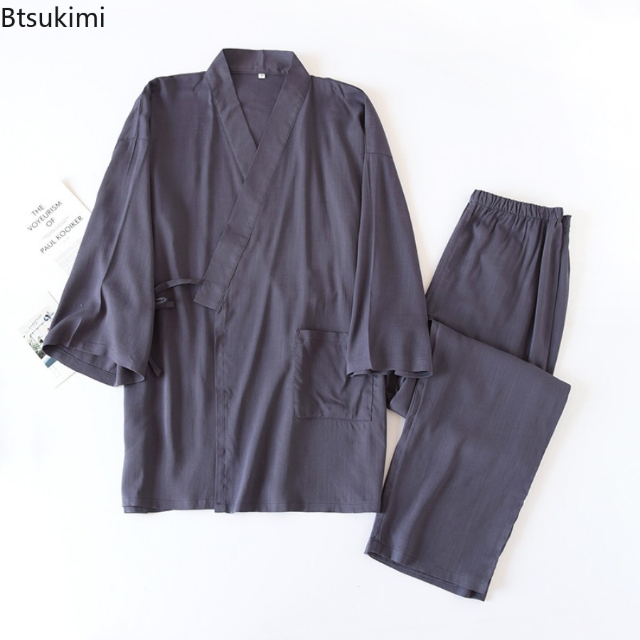 2026 Mannen Japanse Kimono Gew - Linum Home Textiles recensie en prijs