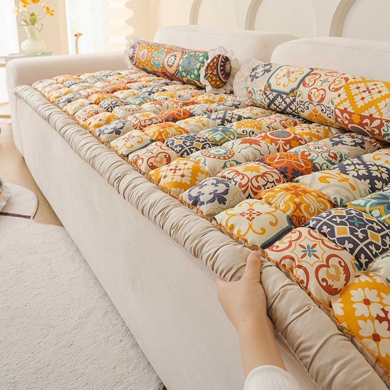 Katoenen dikke hoes voor hoekb - Home Textiles Plaid recensie en prijs