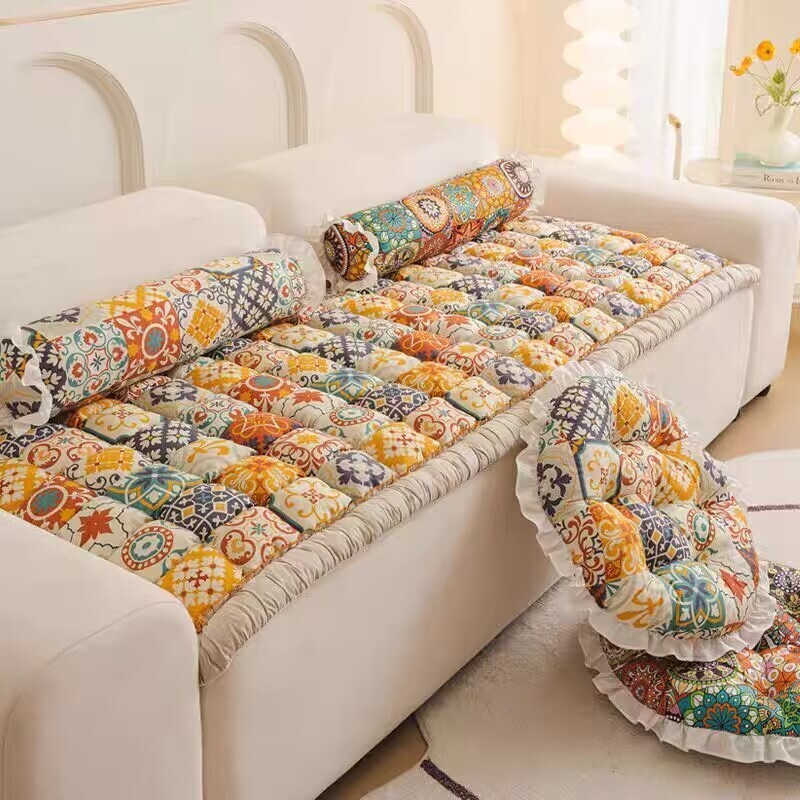 Katoenen dikke hoes voor hoekb - Home Textiles Plaid recensie en prijs