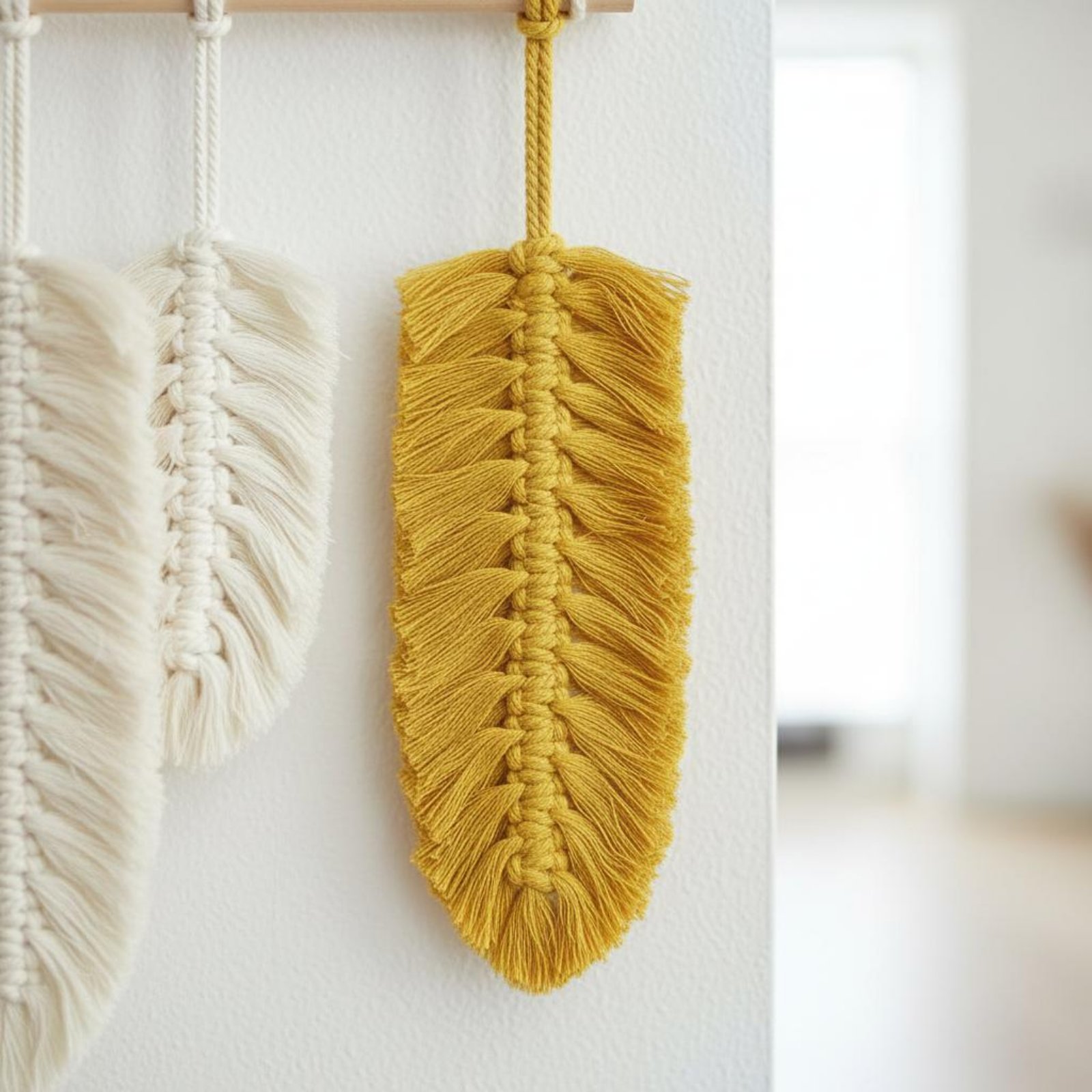 Macrame veren wandhanger handg - Home Textiles And Decor recensie en prijs