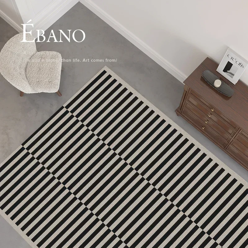 Klassiek Retro Zwart Wit Gestr - Home Textiles Plaid recensie en prijs